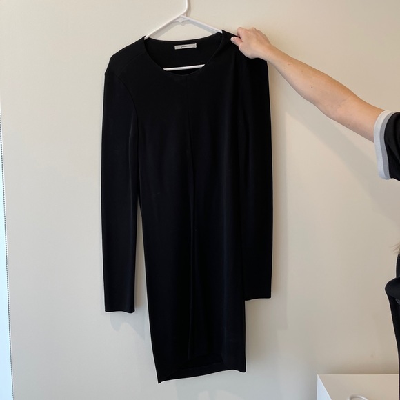 T by Alexander Wang Drape Back Long Sleeve Dress - Picture 3 of 6